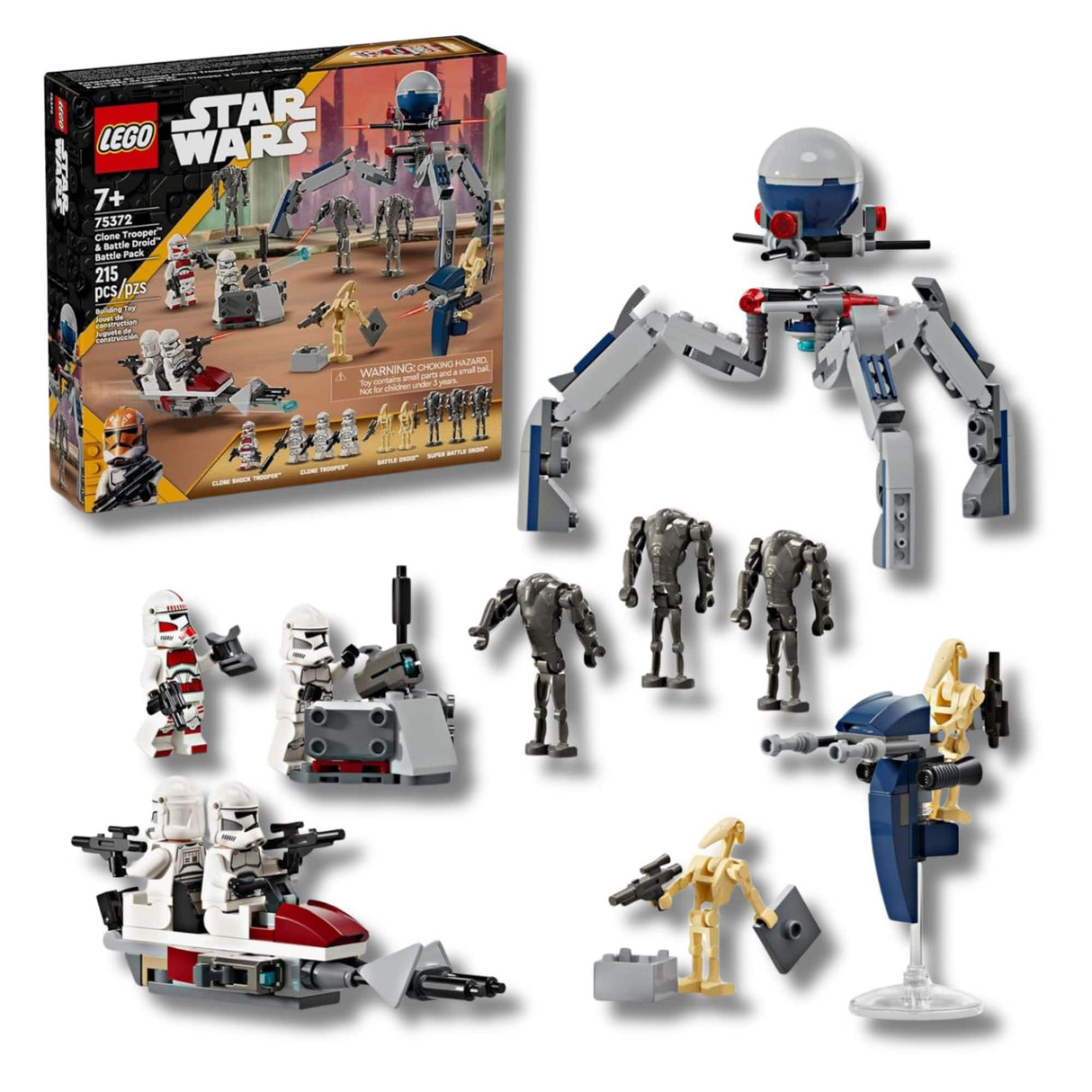 Lego Star Wars - Juego de Bloques Pack de Combate: Clon Trooper y Droides de Batalla