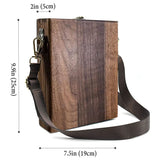 Maletín de Madera con Caballete y Correa 25 x 19 cm