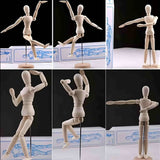 Maniquí para Dibujo de Madera Articulado 30 cm