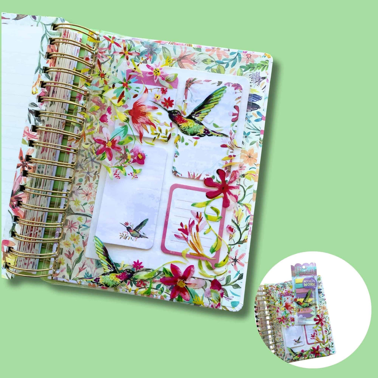 Mooving - Agenda 2026 Día por Página 16 x 22 cm Floral