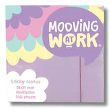 Mooving at Work - Pack 250 Notas Adhesivas Pastel Multicolor 51 x 51 mm