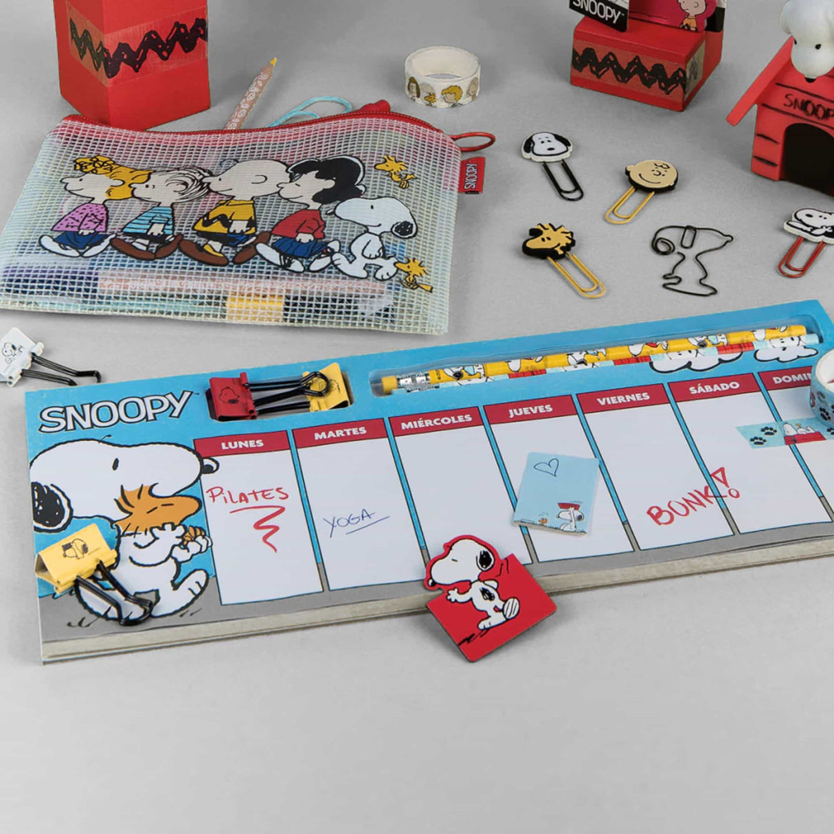 Mooving at Work - Planner Organizador Semanal Snoopy con Accesorios