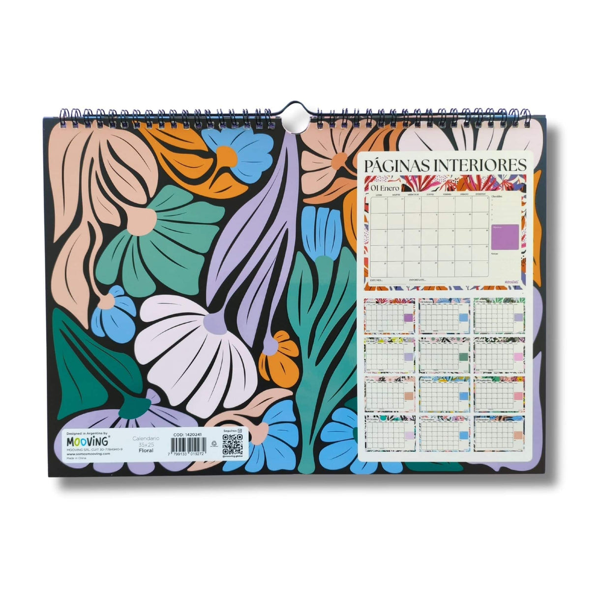 Mooving - Calendario 2026 Floral 35 x 25 cm