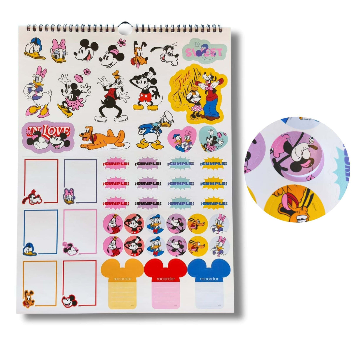 Mooving - Calendario 2026 Mickey & Friends 40 x 30 cm