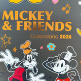 Mooving - Calendario 2026 Mickey & Friends 40 x 30 cm