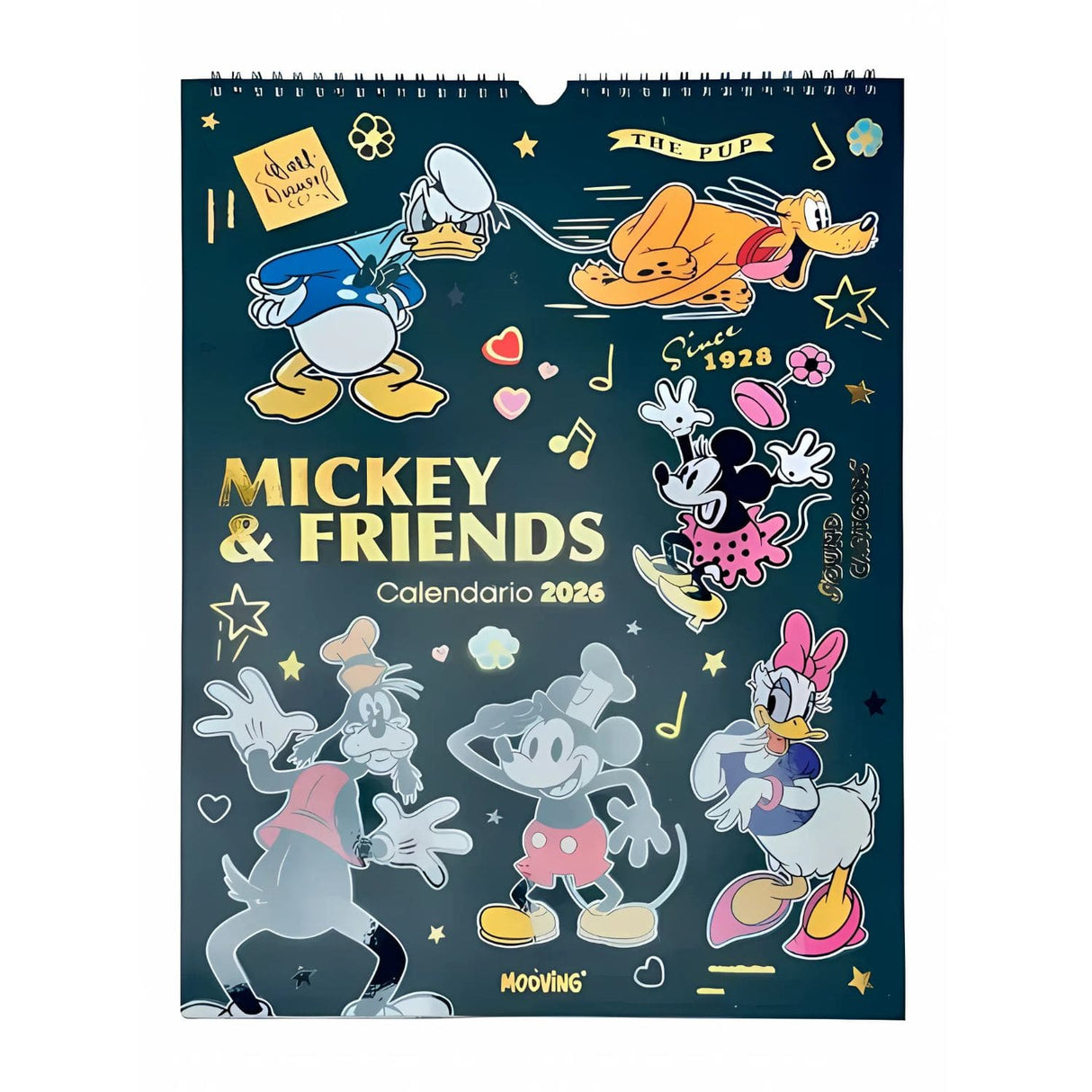Mooving - Calendario 2026 Mickey & Friends 40 x 30 cm