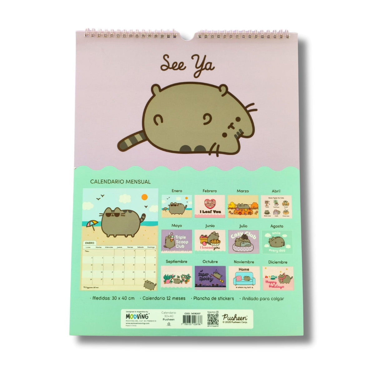 Mooving - Calendario 2026 Pusheen 30 x 40 cm