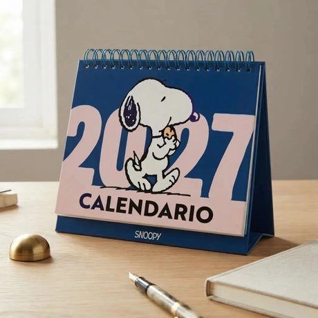Mooving - Calendario 2027 Snoopy Escritorio