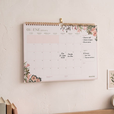 Mooving - Calendario 2027 Floral 35 x 25 cm