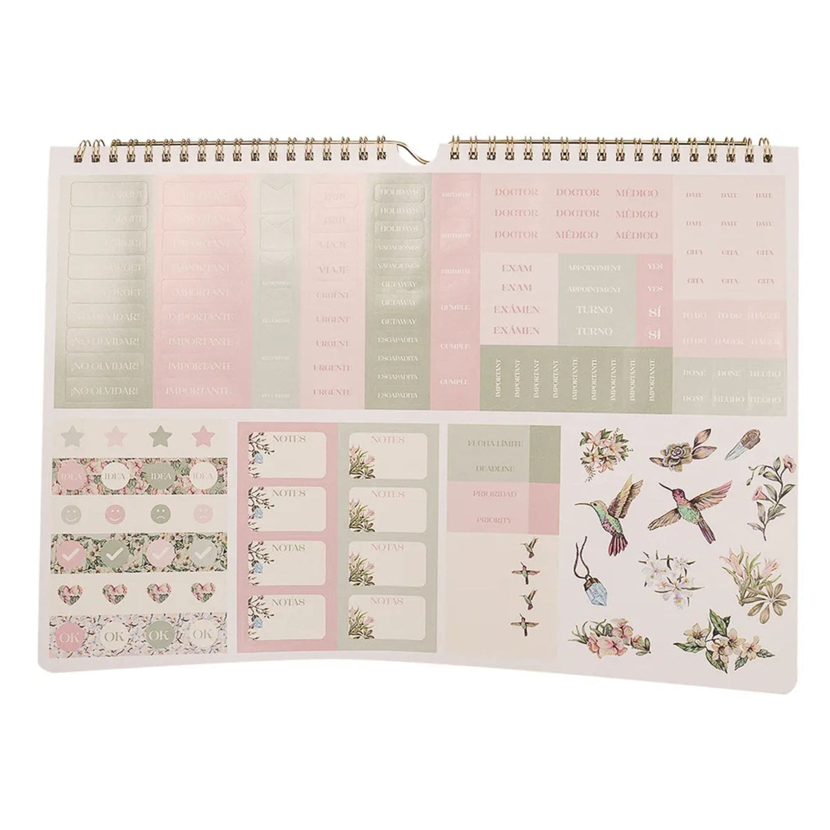 Mooving - Calendario 2027 Floral 35 x 25 cm