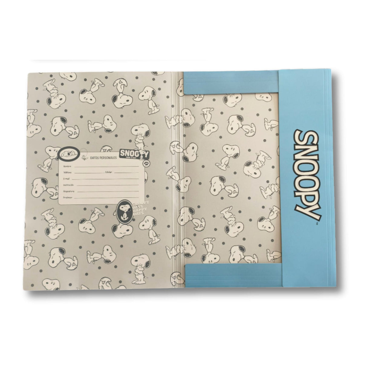 Mooving - Carpeta Oficio 3 Solapas Snoopy