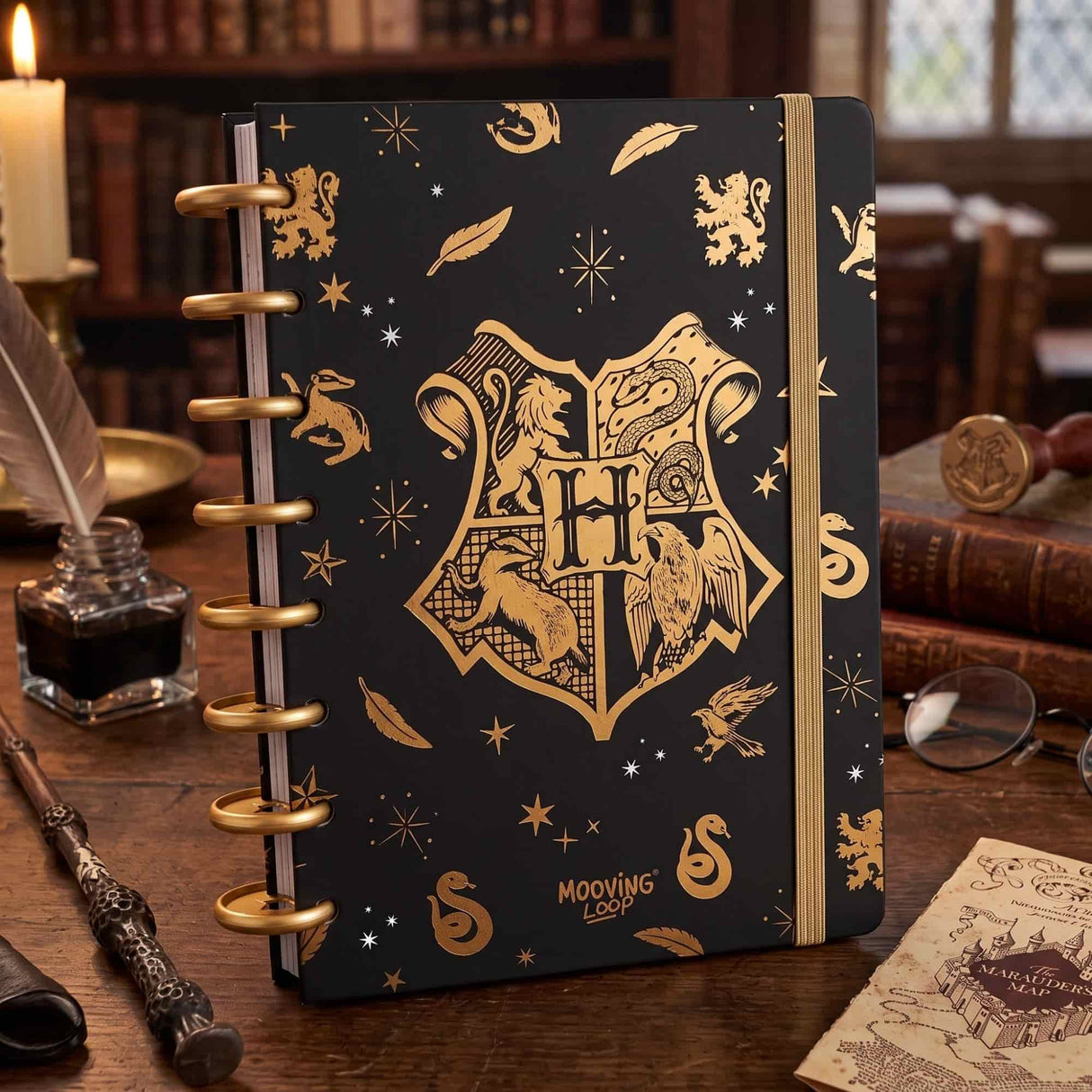 Mooving - Cuaderno de Discos Loop A5 Harry Potter