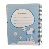 Mooving - Cuaderno Triple Medio Oficio Papel Premium 80 g Snoopy