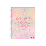 Mooving - Cuaderno Triple Papel Premium Carta Golden Rose Diseño Aleatorio