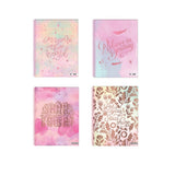 Mooving - Cuaderno Triple Papel Premium Carta Golden Rose Diseño Aleatorio