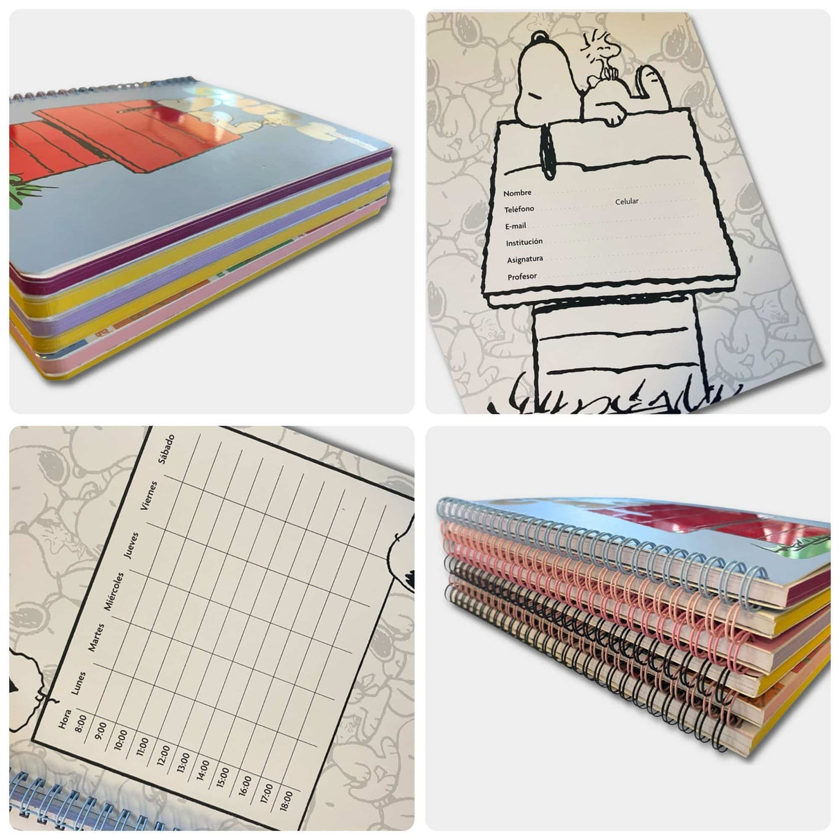 Mooving - Cuaderno Universitario Snoopy 7 mm 100 h