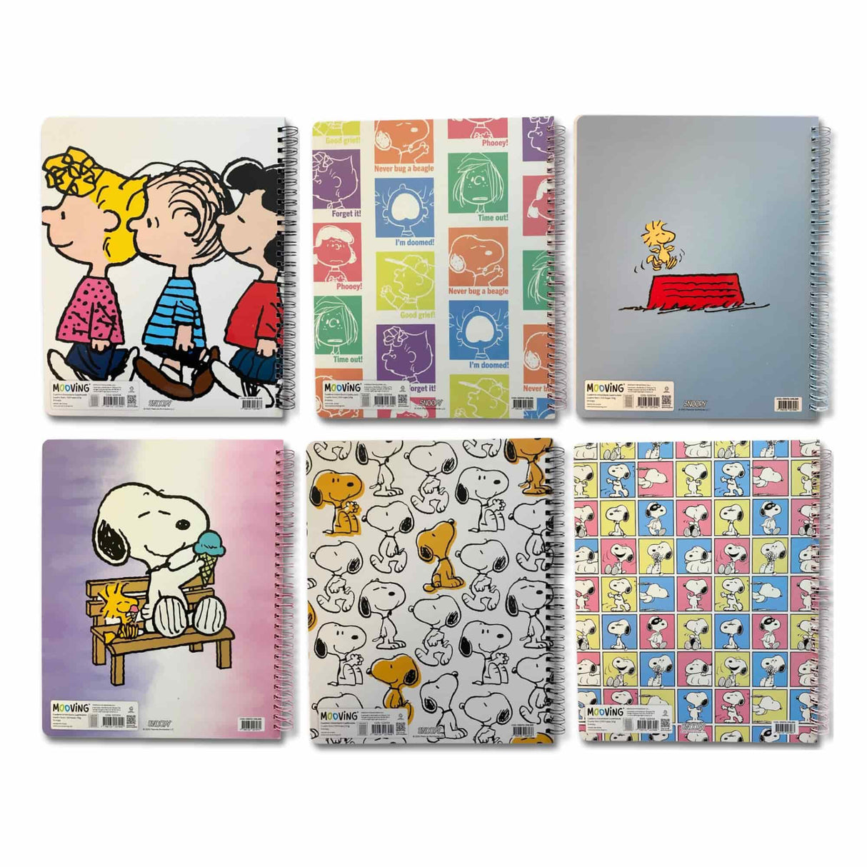 Mooving - Cuaderno Universitario Snoopy 7 mm 100 h