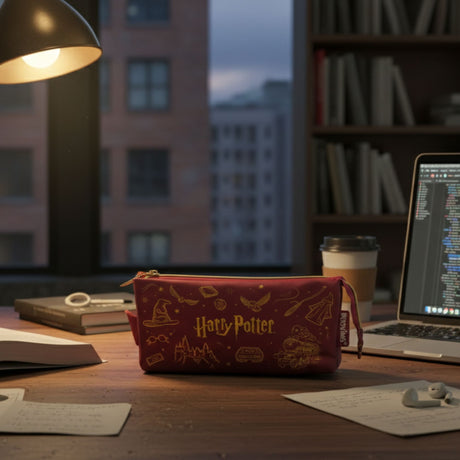 Mooving - Estuche para Lápices Cuádruple Harry Potter