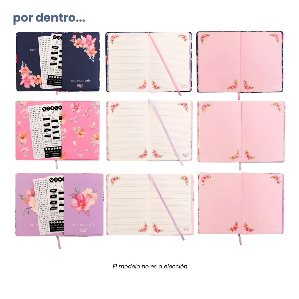 Mooving - Libreta Notes A5 Líneas Garden