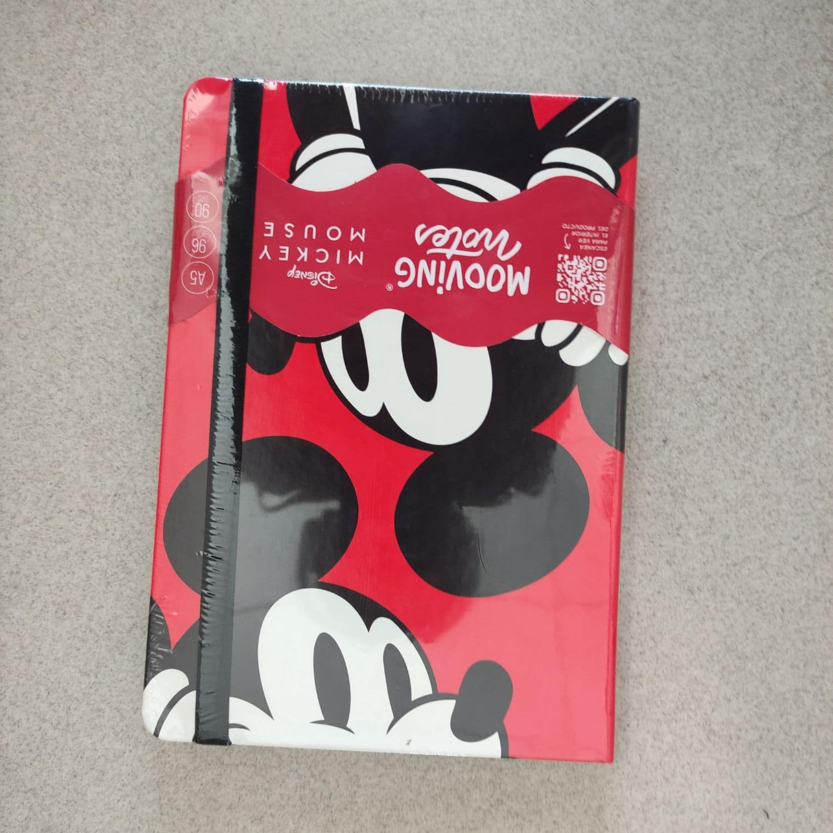 Mooving - Libreta Notes A5 Líneas Tapa Dura Mickey Mouse