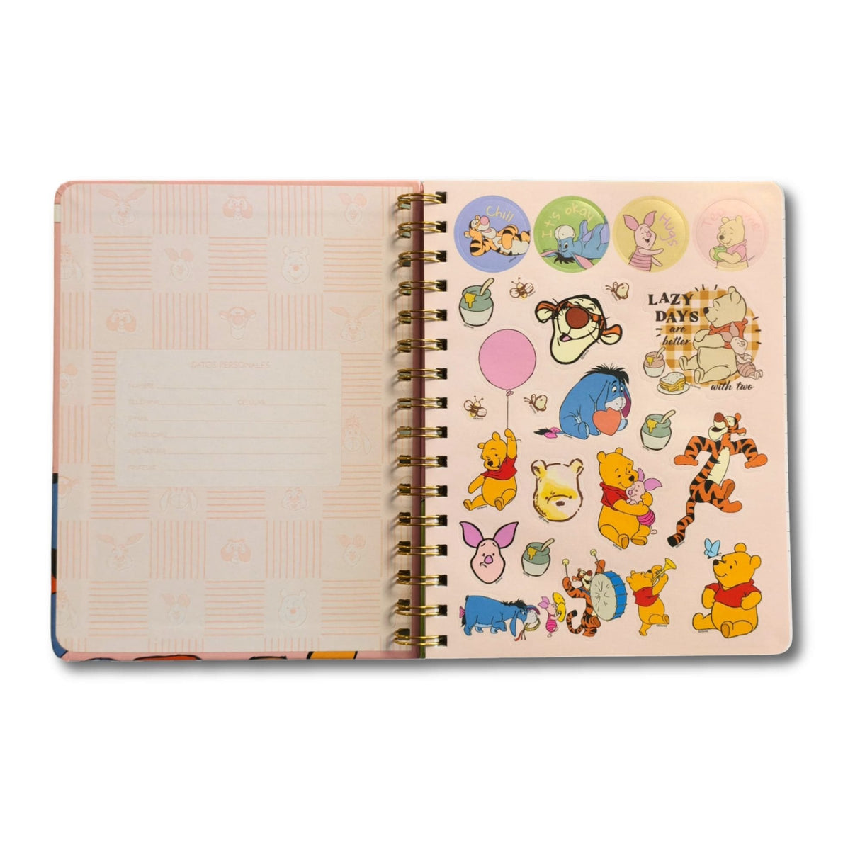 Mooving Notes - Libreta Espiral A5 Líneas Winnie The Pooh