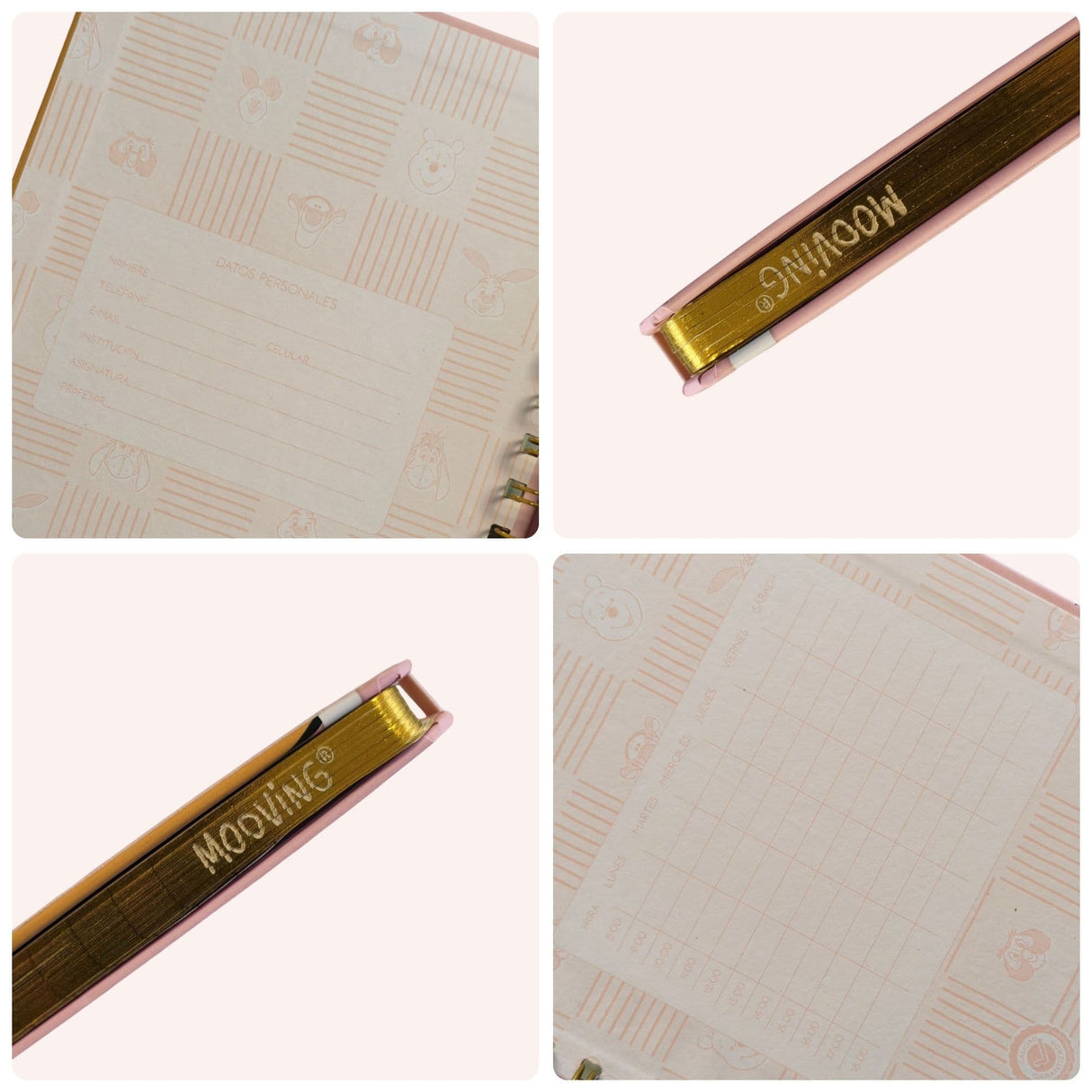 Mooving Notes - Libreta Espiral A5 Líneas Winnie The Pooh