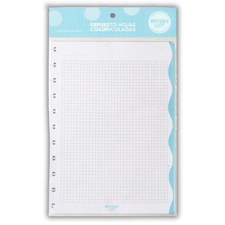 Mooving - Pack 30 Hojas para Cuadernos Loop Carta