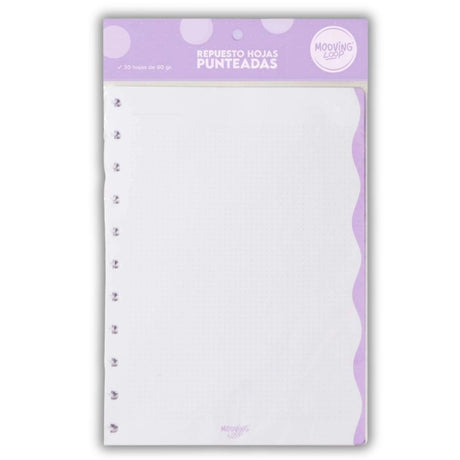 Mooving - Pack 30 Hojas para Cuadernos Loop Carta