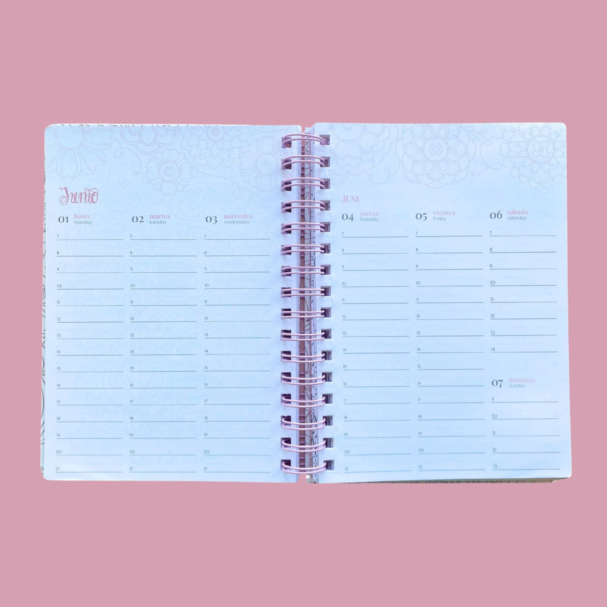 Mooving x Car Pintos - Agenda 2026 Semanal The Coloring Planner