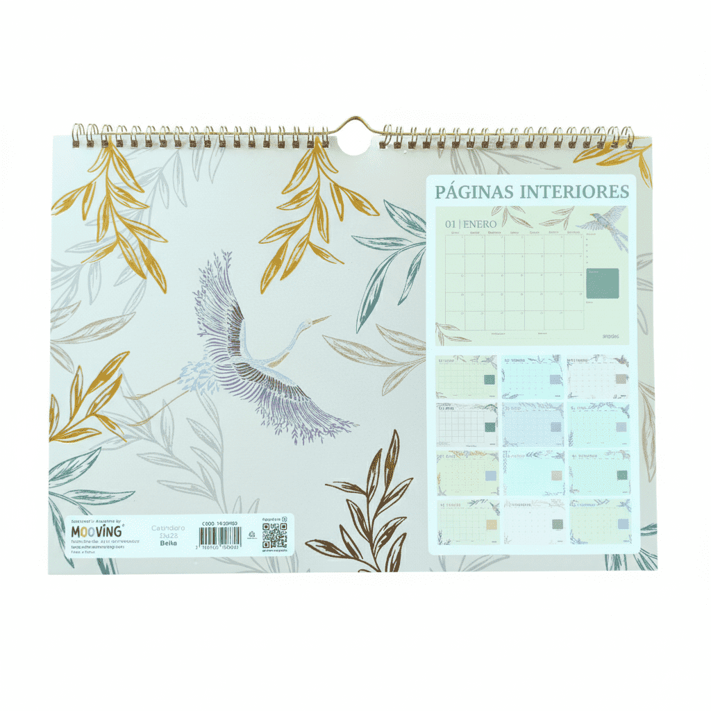 Mooving - Calendario 2026 Boho 35 x 25 cm