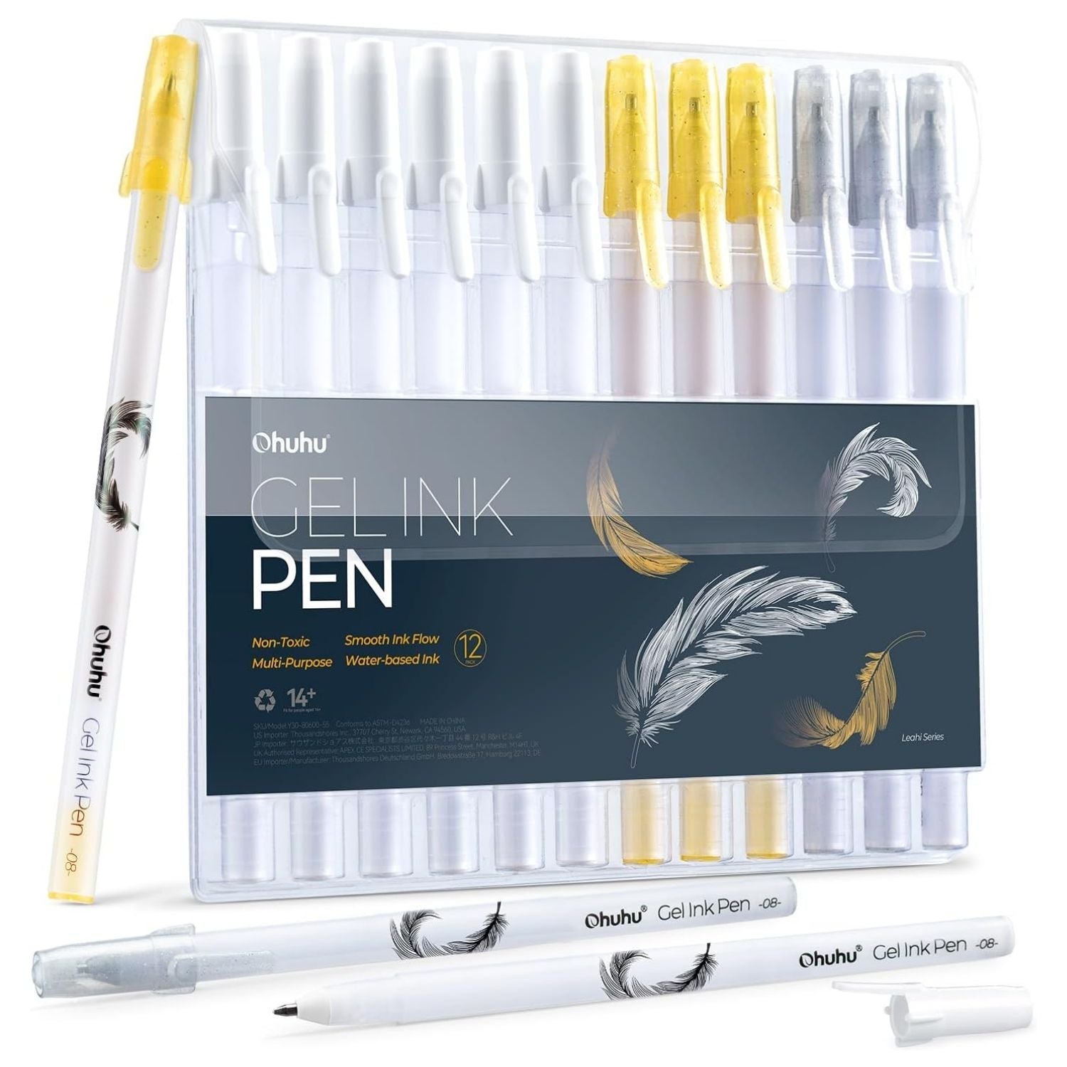 Set de 12 Lápices Gel Ohuhu Gel Ink Pen – Dibu Chile