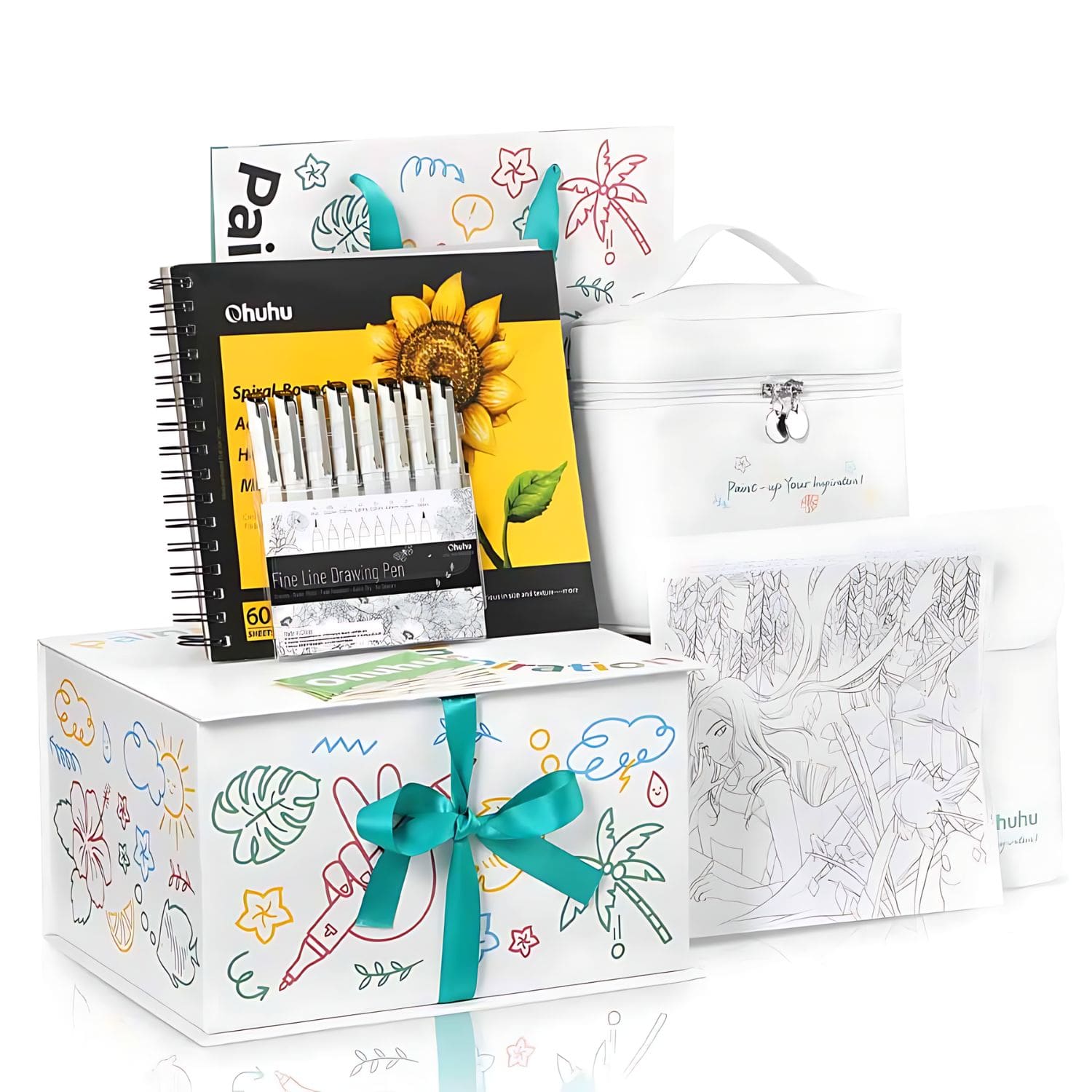 HARU　 コレクションbox 30マス5x6 ２セット　ホワイトオーク ohuhu-kit-72-marcadores-al-