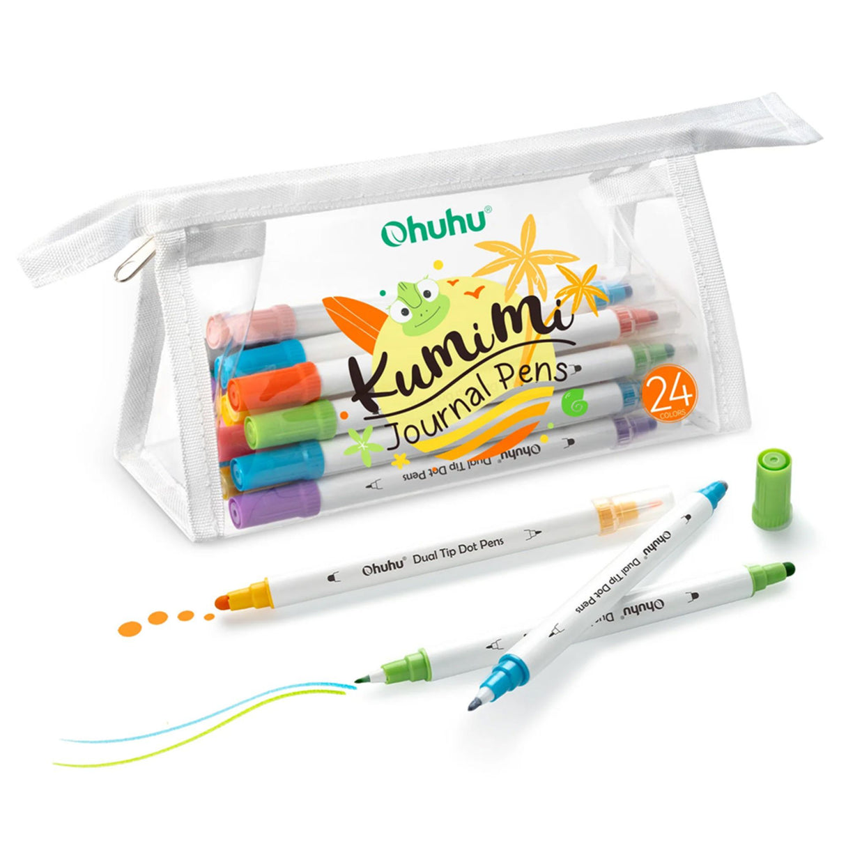 Ohuhu Kumimi - Set 24 Marcadores Journal Pens Doble Punta