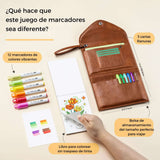 Ohuhu - Set 12 Marcadores al Alcohol Nalu Travel Kit