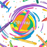 Ohuhu - Set 12 Marcadores Glitter Marker Punta Ancha