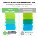 Ohuhu - Set 120 Marcadores a Base de Agua Pupe Doble Punta