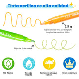 Ohuhu - Set 24 Marcadores Acrílicos Glitter 0.7 mm