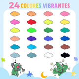 Ohuhu - Set 24 Marcadores Acrílicos Washable para Niños