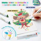 Ohuhu - Set 24 Marcadores Acrílicos Washable para Niños