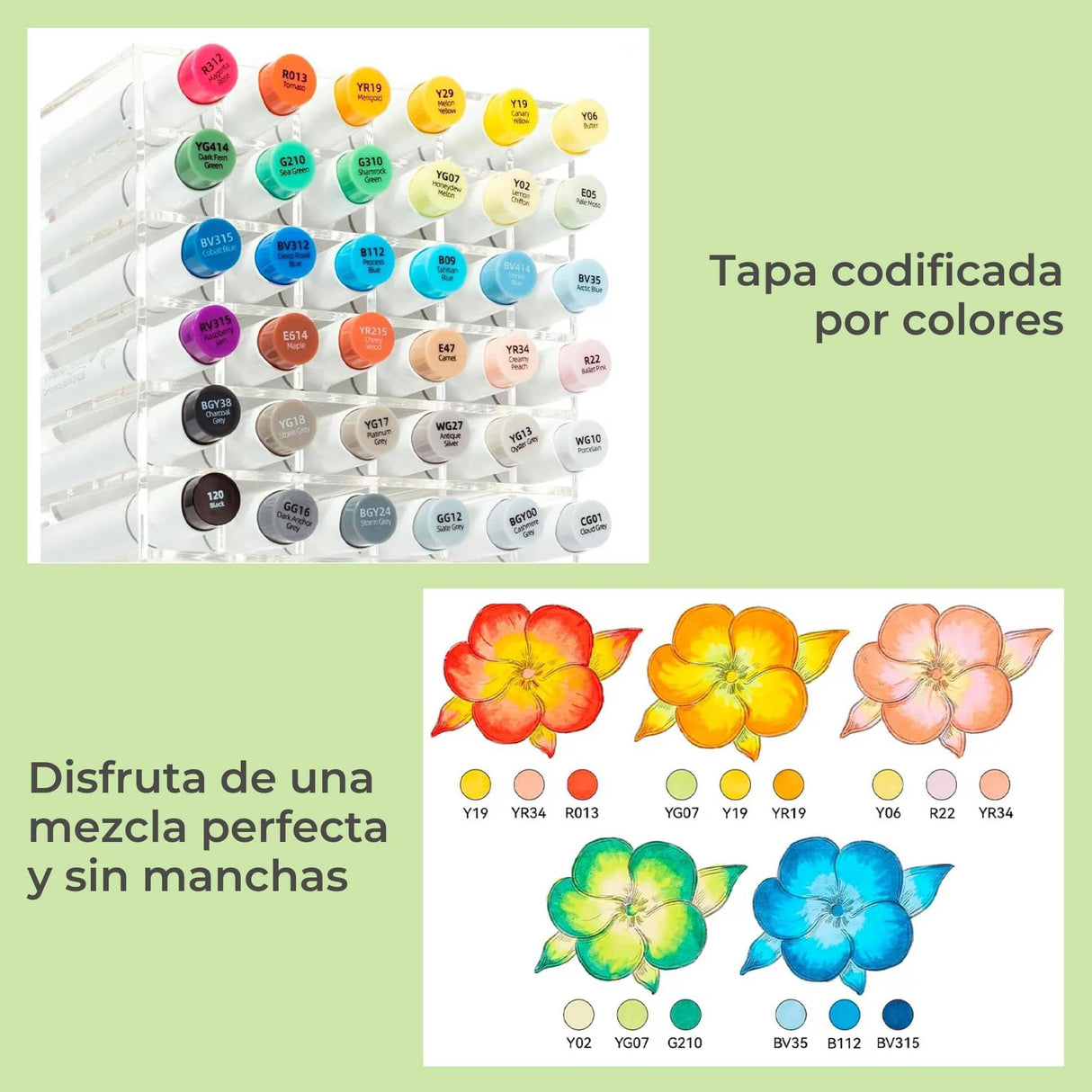 Ohuhu - Set 36 Marcadores al Alcohol Honolulu Plus