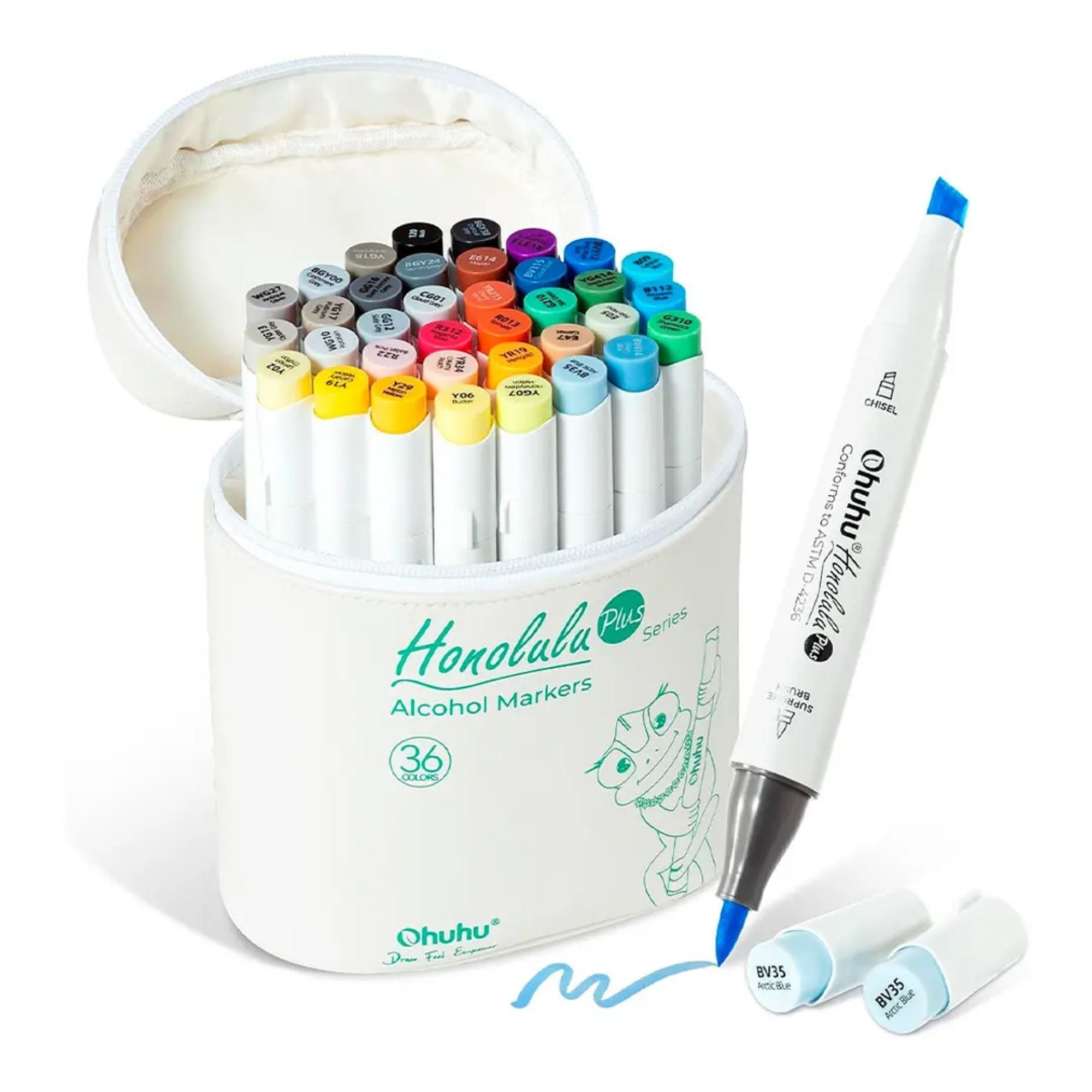 ◆Haruru◆ Set 36 Marcadores al Alcohol Ohuhu Honolulu Plus – Dibu Chile