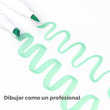 Ohuhu - Set 48 Marcadores al Alcohol Honolulu A Doble Punta Pastel