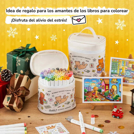 Ohuhu - Set 48 Marcadores al Alcohol Honolulu B Doble Punta Bobbie Goods Edition