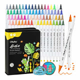 Ohuhu - Set 72 Marcadores Acrílicos Akaka Punta Fina y Redonda