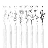 Ohuhu - Set 8 Tiralíneas Fine Line Drawing Pen