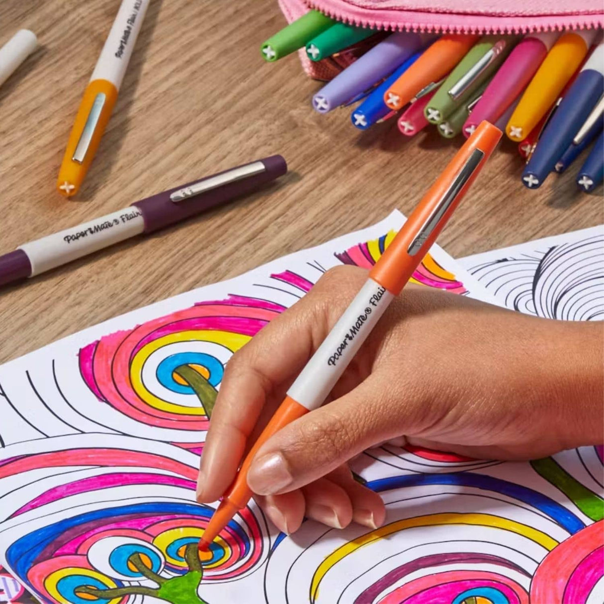 Paper Mate Flair - Set 4 Tiralíneas Punta Gruesa