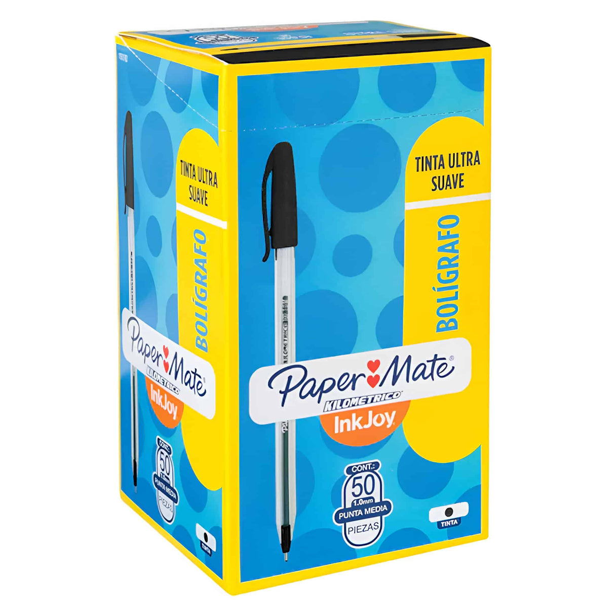 Paper Mate - Pack 50 Bolígrafos Kilométrico 100ST Color Negro