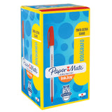 Paper Mate - Pack 50 Bolígrafos Kilométrico 100ST Color Rojo