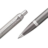 Parker - Bolígrafo IM Writing Rituals Tinta Azul, Punta M, Grey
