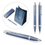 Parker - Bolígrafo IM Writing Rituals Tinta Azul, Punta M, Peaceful Blue